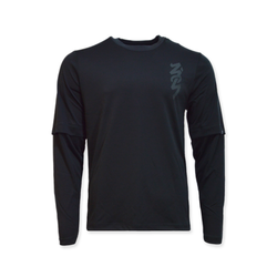 Air Jordan Zion Longsleeve Shooting Shirt Black/Dk Smoke Grey/Dk Smoke Grey - DJ5871-010