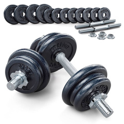 Gym set 24 kg short dumbbell bar for exercises K-SPORT - G007