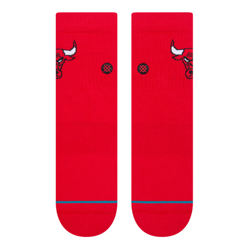  High Men's Basketball Socks Stance Bulls Red - A356C22BUL-RED