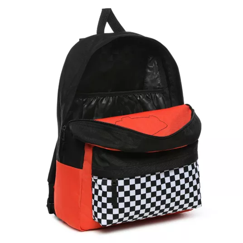  Vans Realm Paprika-Checkerboard Backpack + Benched Bag + Pencil Pouch