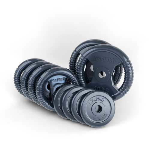 Gym set of black weights 50 kg  K-SPORT - OZ50