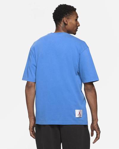 Jordan Flight Graphic Men's T-Shirt Blue - CV5108-403