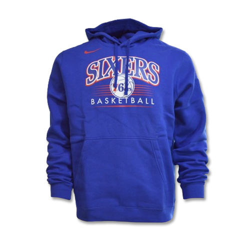 Nike Philadelphia 76ers Club Fleece Crest Hoodie Rush Blue - BV0951-495