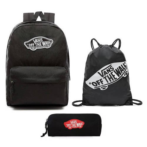 Plecak VANS Realm Backpack szkolny + Benched Bag + Pencil Pouch