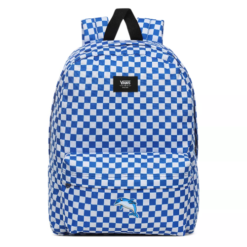 Vans Old Skool III Victoria Blue Check Backpack Custom Dolphin