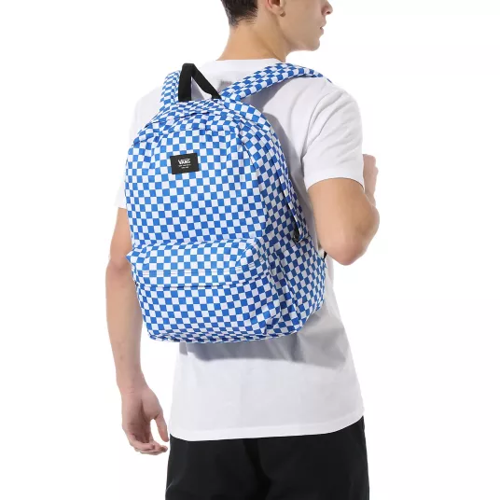 Vans Old Skool III Victoria Blue Check Backpack VN0A3I6RZZ4 Custom Rose