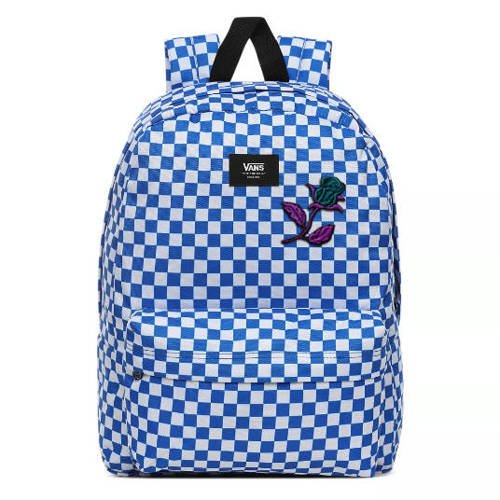 Vans Old Skool III Victoria Blue Check Backpack VN0A3I6RZZ4 Custom Rose