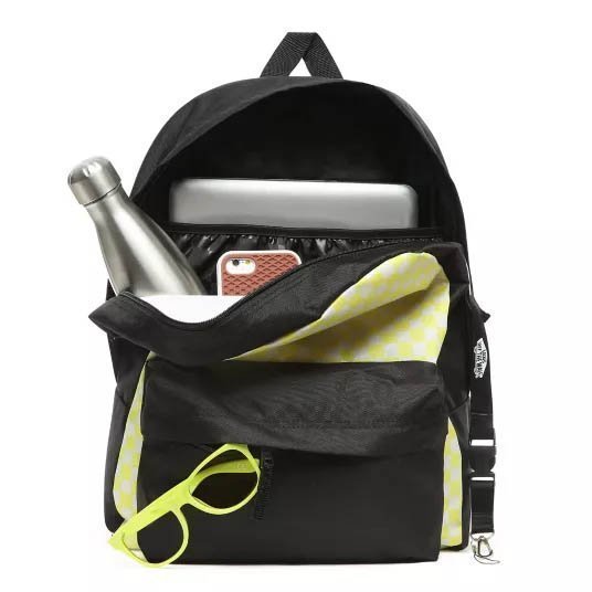 Vans Realm Lemon Tonic Checkerboard Backpack + Pencil Pouch + Bag