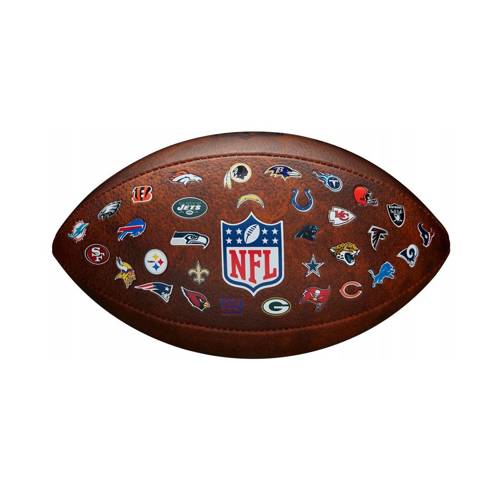 Wilson NFL All Team Logo American Football Ball - WTF1534XBNFL