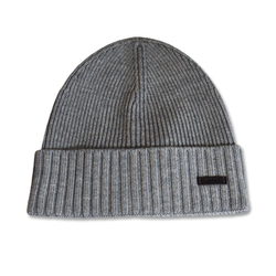 Winter beanie hat Hugo Boss Virgin Wool Beanie Grey - 50495306-041