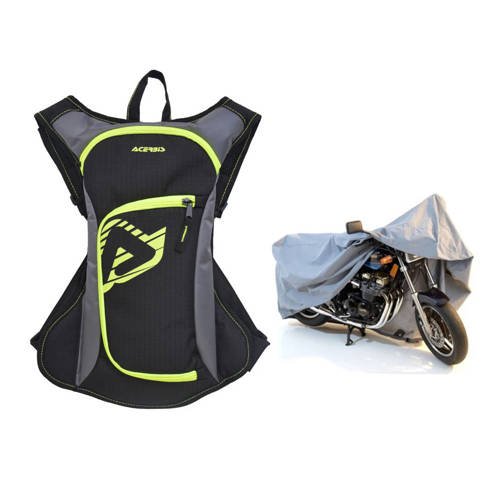 ACERBIS Cross Enduro Rucksack mit Trinkblase - 0017071.318 + Motorcycle Cover