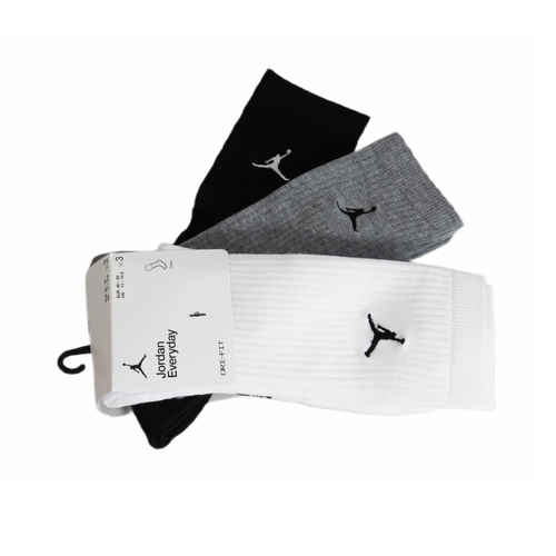 Air Jordan Everyday Cushioned Crew Basketball Socks 3-pack - DX9632-914