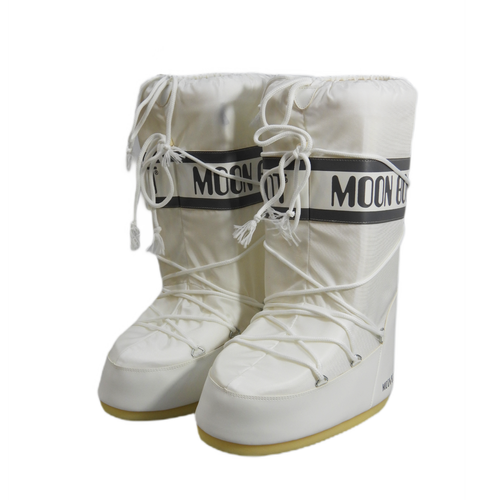 Moon Boot MB Icon Nylon White Boots - 80D1400440-A001