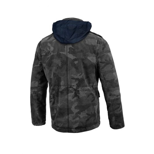 Pit Bull West Coast Sherpa Field Jacket Winter Monterey Black Camo