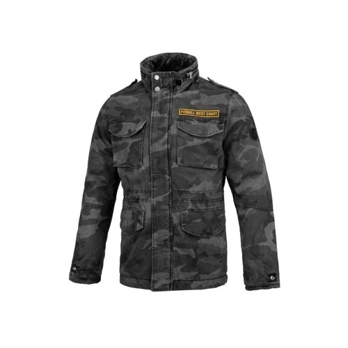 Pit Bull West Coast Sherpa Field Jacket Winter Monterey Black Camo