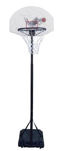 Spartan Portable Basketball Stand - 1179 + Spalding Basketball Chicago