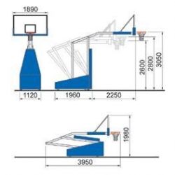 Sure Shot Mini Shot 780 Basketball-Anlage