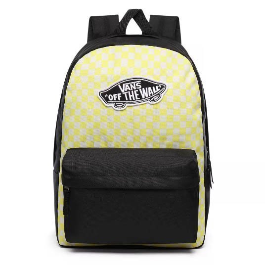 Vans Realm Lemon Tonic Checkerboard Rucksack + Benched Bag