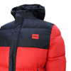 Puffer winter coat water repellent with stand collar red black Hugo Boss - 50496235-693