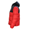 Puffer winter coat water repellent with stand collar red black Hugo Boss - 50496235-693