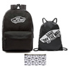 Plecak VANS Realm Backpack szkolny - VN0A3UI6BLK + Pencil Pouch + Bag