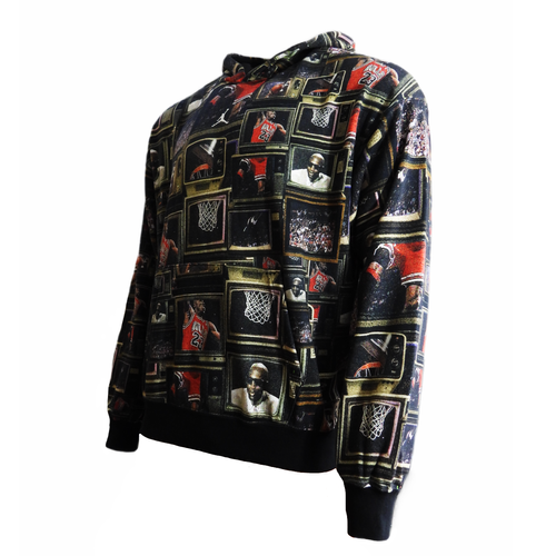 Bluza męska z kapturem Air Jordan Brooklyn Fleece Printed Pullover Hoodie - HV0552-010