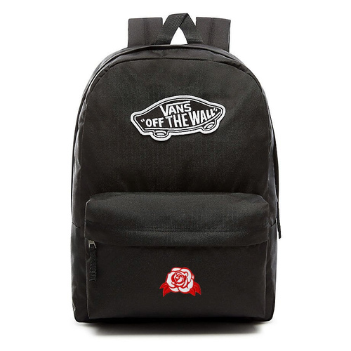 Plecak VANS Realm Backpack szkolny Custom White Rose  - VN0A3UI6BLK 