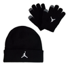 Zestaw dziecięcy czapka zimowa + rękawiczki Air Jordan Essential Beanie Set Czarny - 9A0836-023