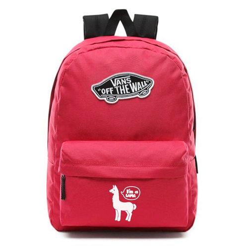 Plecak szkolny Vans Realm Cerise - VN0A3UI6SQ2 - Custom Lama