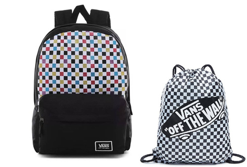 Vans Glitter Check Realm Backpack - VN0A48HGUX9