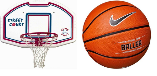  Zestaw kosz do koszykówki Sure Shot 508 Bronx uchwyt Piłka Nike Baller