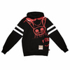 Bluza z kapturem Sportowa Hoodie Mitchell & Ness NBA Chicago Bulls czarna