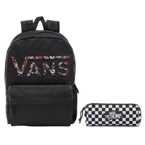 VANS Realm Flying Rucksack Blumen VN0A3UI8YGL 004 + Pencil Pouch + Benched Bag