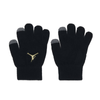Air Jordan Kid's Hat + Gloves Metal Jumpman Patch Black Set - 9A0604-K5X