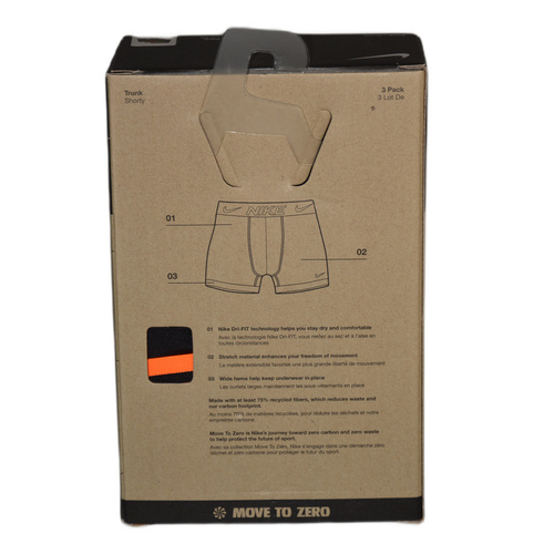 Nike bokserki męskie majtki 3 szt. CZARNE - 0000KE1156-BAV