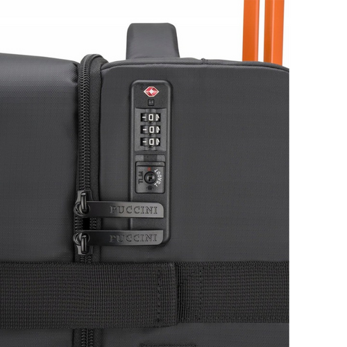 Walizka podróżna średnia miękka Puccini Colorado Czarna - EM50249B-1