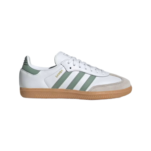 Buty sportowe dziecięce Adidas Samba OG Kids Cloud White/Silver Green - JP5479