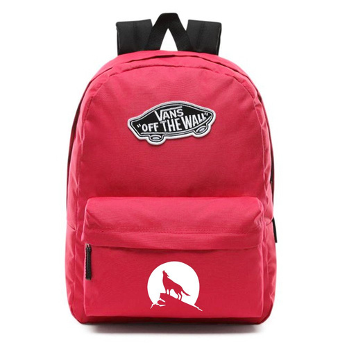 Plecak szkolny Vans Realm Cerise - VN0A3UI6SQ2 - Custom Wolf