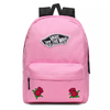 Vans Realm Fuchsia Pink Backpack Custom Roses - VN0A3UI6UNU