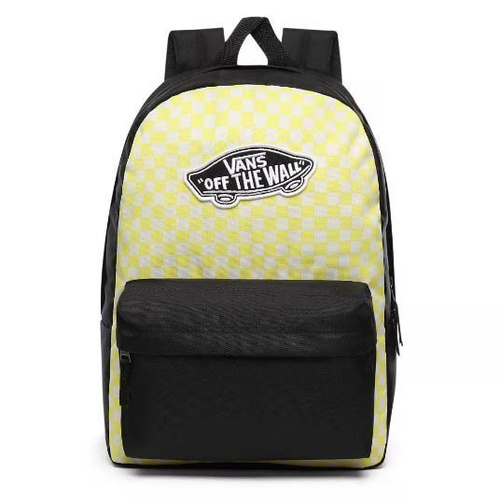 Vans Realm Lemon Tonic Checkerboard Backpack + Benched Bag