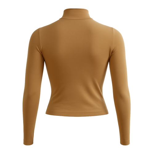 Nike Essential Mock-neck Longsleeve Top Wmns Hemp/White - DD5882-200