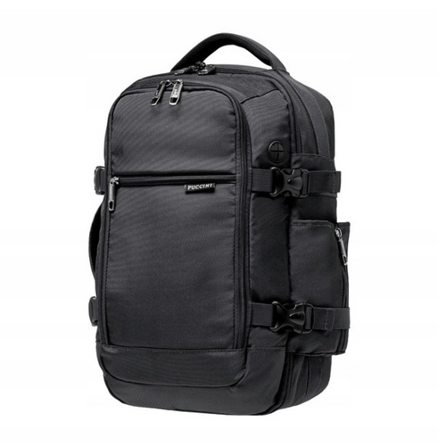 Plecak kabinowy torba podróżna do samolotu Puccini Easy Pack Collection 18L Czarny - PM90171-1
