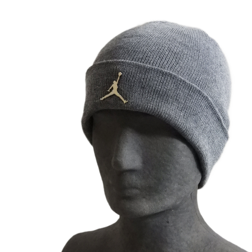 Czapka zimowa Air Jordan Cuffed Beanie Carbon Heather Szara - 9A0063-GEH
