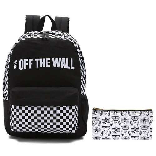 VANS Central Realm Backpack-VN0A3UQSBLK + Pencil Pouch