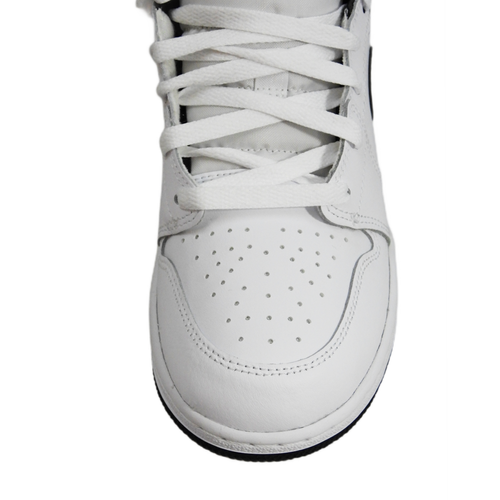 Buty sportowe młodzieżowe białe Air Jordan 1 Mid - DQ8423-132