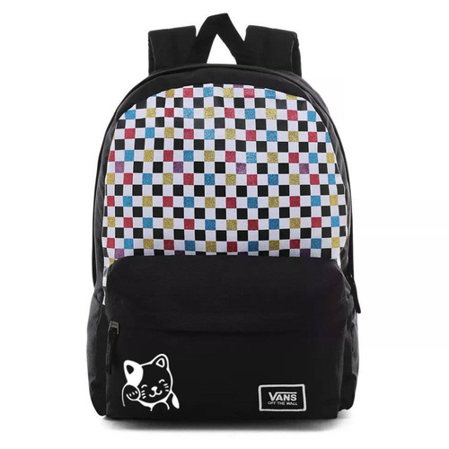 Vans Glitter Check Realm Rucksack - VN0A48HGUX9 - Custom Cat