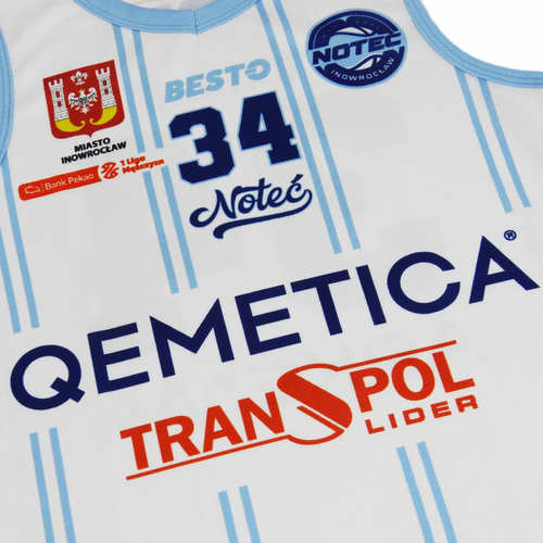 Koszulka domowa KSK Qemetica Noteć Inowrocław #34 Darrell Harris