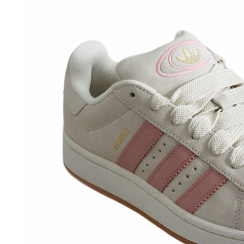 Buty sportowe damskie młodzieżowe Adidas Campus 00s W Cream White / Glow Pink - JI2752