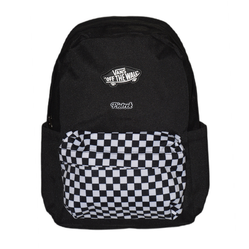 Plecak dziecięcy Vans Old Skool Grom Kratka Kieszonki 18L VN000H56Y281 + Naprasowanka z imieniem