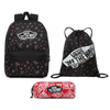 Zestaw Plecak Worek w kwiaty torba piórnik szkolny Vans Realm Floral